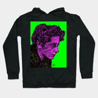 HANNAH ARENDT ink and acrylic portrait .1 Hoodie